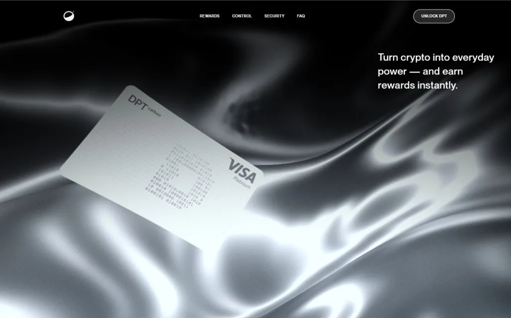 The DPTCard hero, turning crypto into everyday power